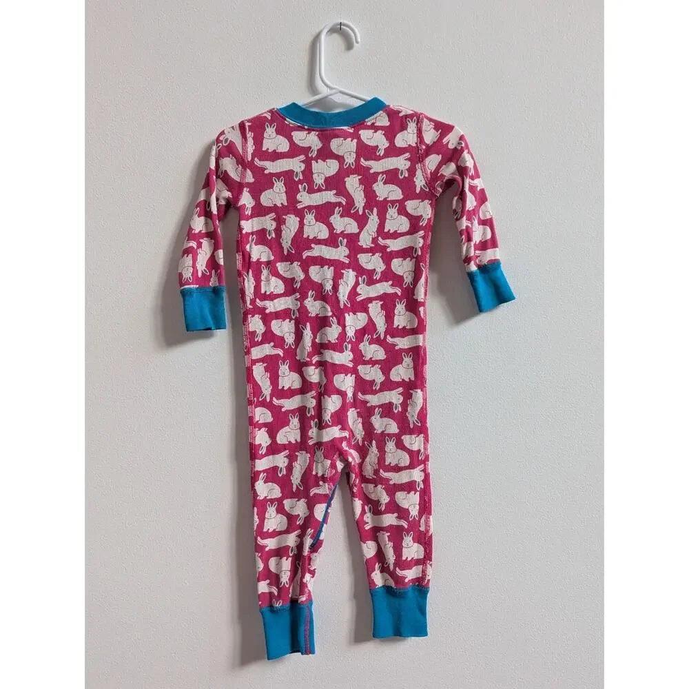Hanna Andersson Pajamas 9-18m Pink Bunny Organic